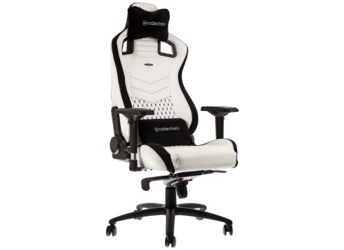 כיסא גיימיניג NOBLECHAIRS EPIC WHITE/BLACK בצבע לבן/שחור