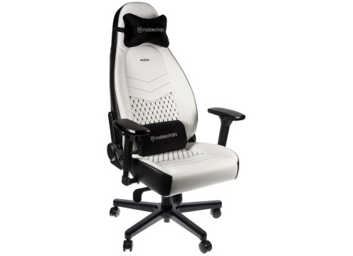 כיסא גיימינג NOBLECHAIRS ICON WHITE/BLACK בצבע לבן/שחור
