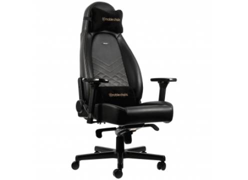 כיסא גיימינג NOBLECHAIRS ICON BLACK/GOLD בצבע שחור/זהב NBL-ICN-PU-GOL