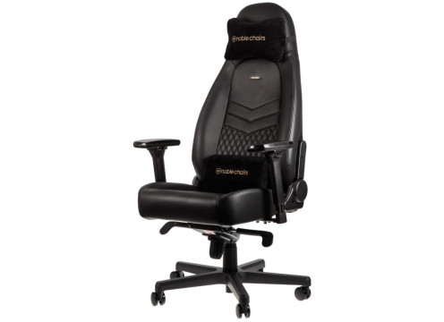 כיסא גיימינג NOBLECHAIRS ICON REAL LEATHER BLACK עור אמיתי