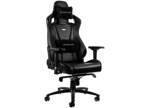 כיסא גיימינג NOBLECHAIRS EPIC REAL LEATHER BLACK עור אמיתי