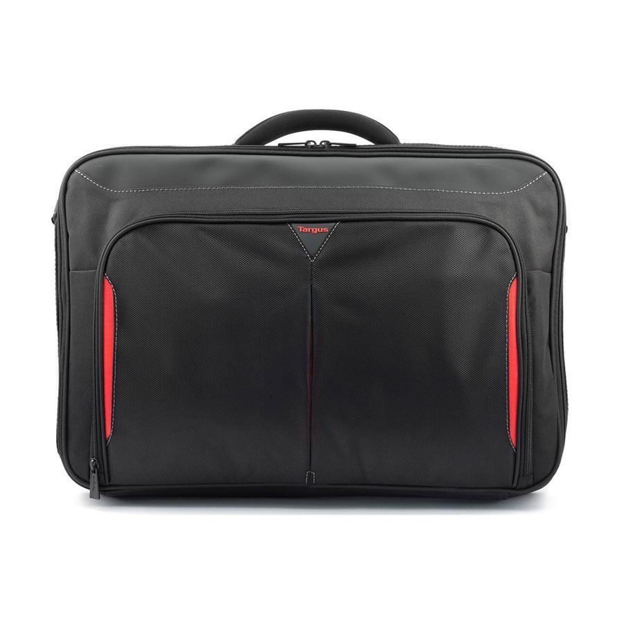 Classic+ 17-18" Clamshell Laptop Bag - Black/Red
