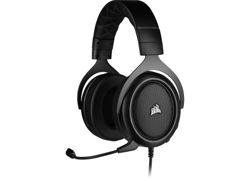 אוזניות CORSAIR HS50 PRO STEREO GAMING HEADSET - CARBON