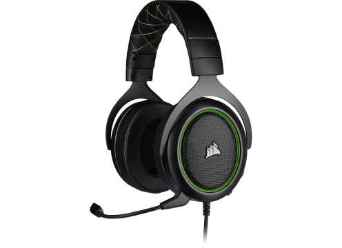אוזניות CORSAIR HS50 PRO STEREO GAMING HEADSET - GREEN