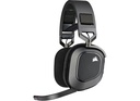 אוזניות CORSAIR HS80 RGB WIRELESS PREMIUM GAMING HEADSET WITH SPATIAL AUDIO — CARBON