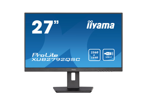 IIYAMA 27" PROLITE WQHD USB-C PD65W W/SPEAKERS IPS MONITOR