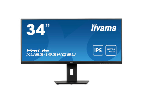 מסך מחשב ‏34 ‏אינטש iiYAMA ProLite XUB3493WQSU-B5 UWQHD
