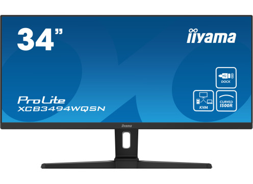 מסך מחשב קעור IIYAMA 34" PROLITE UWQHD VA WITH USB-C CURVED
