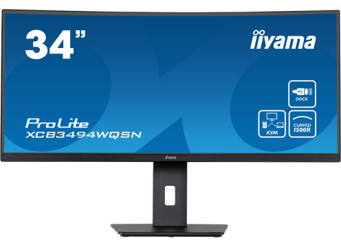 מסך מחשב קעור IIYAMA 34" PROLITE UWQHD VA WITH USB-C