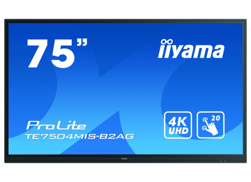 מסך מגע אינטראקטיבי בגודל 75 אינצ' IIYAMA 75" PROLITE IPS 20PT TOUCH 4K INTERACTIVE