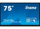 מסך מגע אינטראקטיבי בגודל 75 אינצ' IIYAMA 75" PROLITE IPS 40PT TOUCH 4K INTERACTIVE