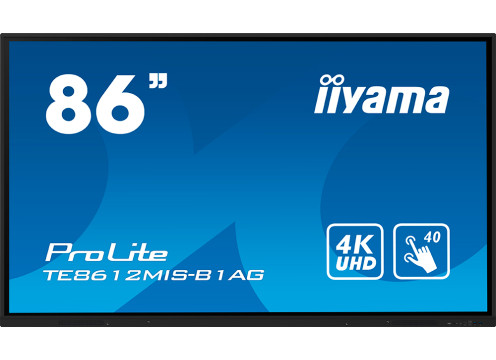 מסך מגע אינטראקטיבי בגודל 86 אינצ' IIYAMA 86" PROLITE IPS 40PT TOUCH 4K INTERACTIVE