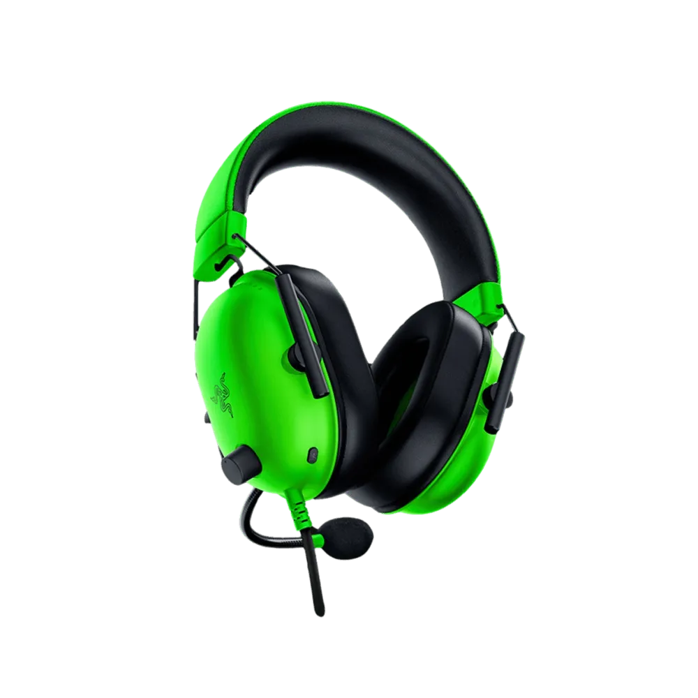 אוזניות גיימינג Razer BlackShark V2 X- צבע ירוק