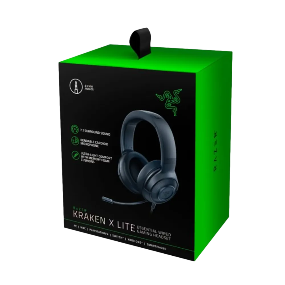 אוזניות גיימינג RAZER KRAKEN X LITE
