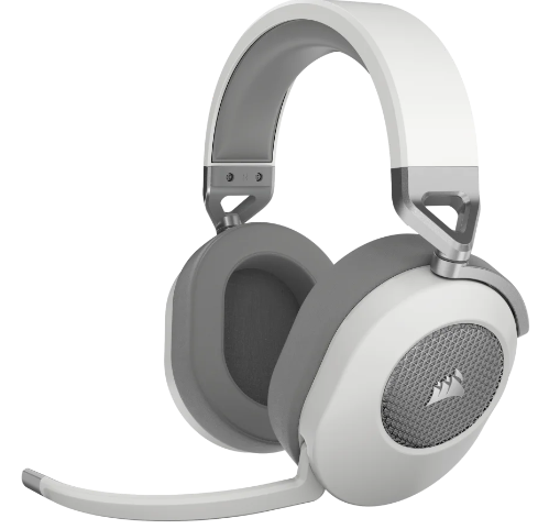 אוזניות גיימינג אלחוטיות CORSAIR HS65 SURROUND 7.1 – לבן