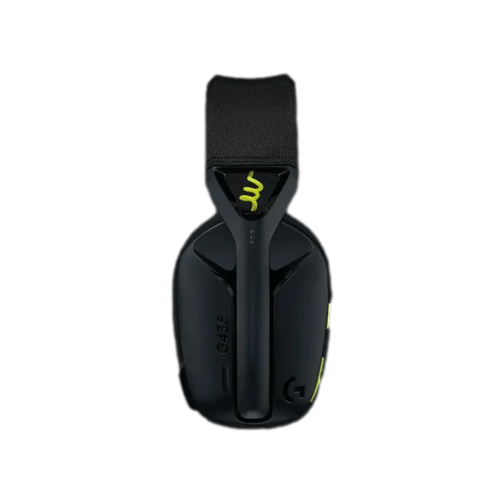 אוזניות אלחוטיות בצבע שחור דגם Logitech G435 Wireless