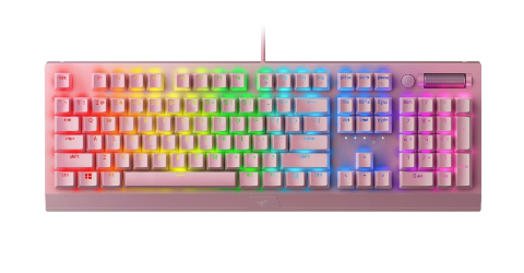מקלדת מכאנית Razer BlackWidow V3 (Green Switch) ורוד