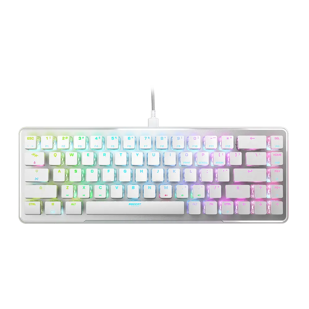 מקלדת גיימינג ROCCAT VULCAN II Mini 65% – לבן