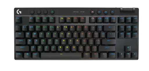 מקלדת גיימינג אלחוטית PRO X TKL LIGHTSPEED Logitech G- צבע שחור