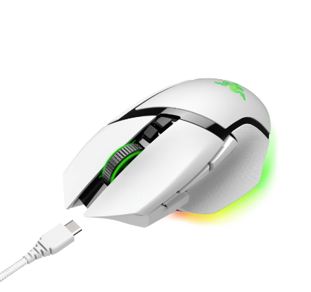 עכבר גיימינג אלחוטי Razer Basilisk V3 Pro צבע לבן