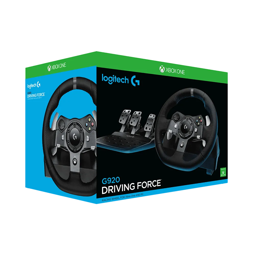 הגה ודוושות מרוצים G920 Driving force  logitech