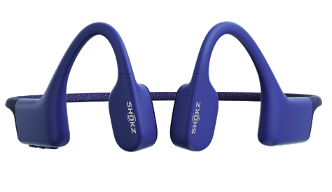 אוזניות ספורט עצםMP3+שחיה SHOKZ OPENSWIM צבע כחול