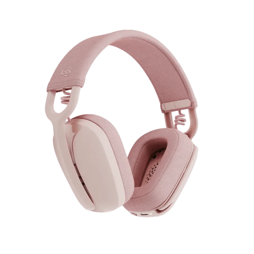 אוזניות Logitech ZONE VIBE 100 - צבע ורוד