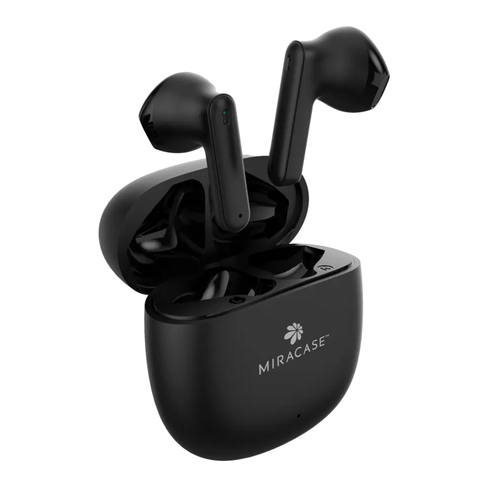 אוזניות אלחוטיות MTWS140  MIRACASE בצבע שחור