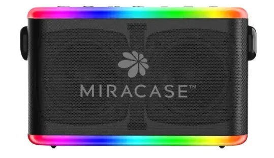 רמקול נייד+מיקרופון MBTS880  MIRACASE בצבע שחור