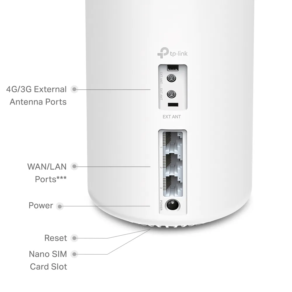 TP-Link Deco X20 4G+ AX1800 Whole Home Mesh WiFi 6 Gateway