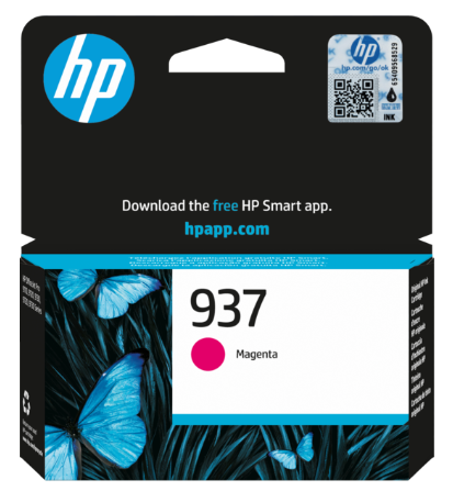ראש דיו אדום מקורי HP 937 Magenta 0.8K 