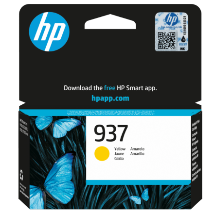 ראש דיו צהוב מקורי HP 937 (800 דפים)