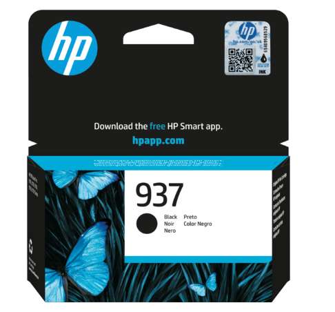 ראש דיו שחור מקורי HP 937 Black (1,250 דפים)