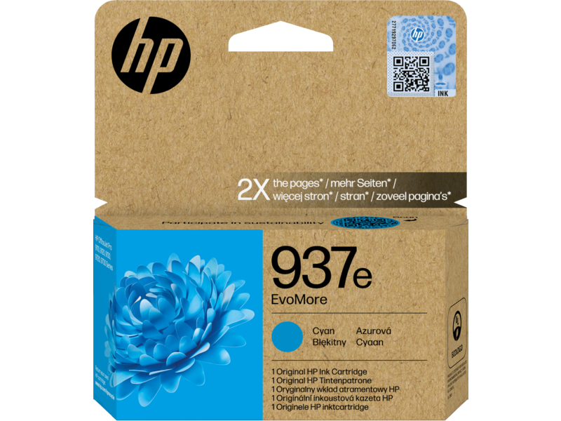 ראש דיו כחול מקורי HP 937eC EvoMore (1,650 דפים)