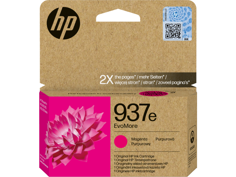 ראש דיו ורוד מקורי HP 937e EvoMore 1.65K 