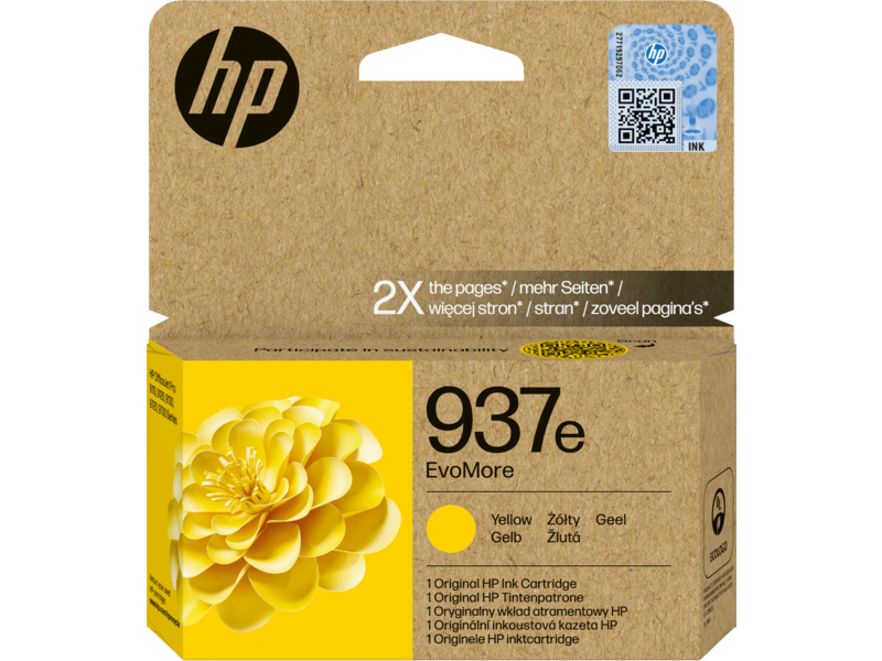 ראש דיו צהוב מקורי HP 937e EvoMore 1.65K 