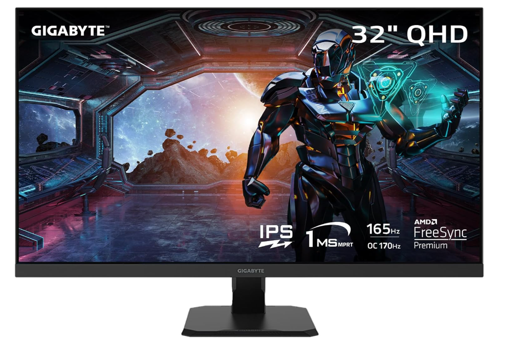 מסך מחשב GIGABYTE 31.5" QHD 170HZ 1MS IPS GAMING MONITOR GS32Q