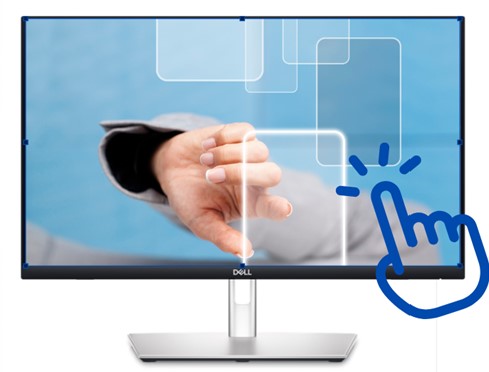 מסך מחשב ‏24 ‏אינטש Dell Touch USB-C Hub Monitor P2424HT Full HD דל
