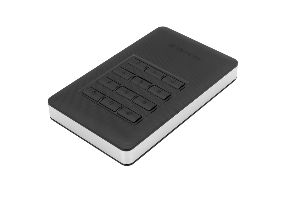 כונן קשיח חיצוני VERBATIM STORE´N´GO SECURE HDD W/KEYPAD USB3.1 GEN1 2TB BLA