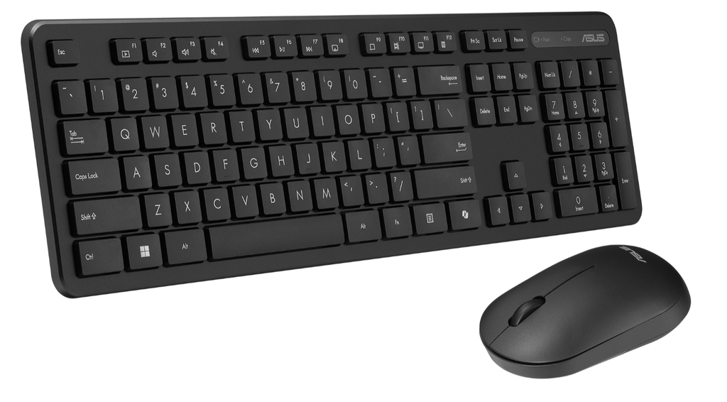 ‏סט מקלדת ועכבר אלחוטיים Asus CW100 אסוס - צבע שחור