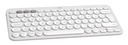 מקלדת Logitech PEBBLE KEYS 2 K380S- צבע לבן