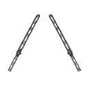 מתקן תליה צמוד לקיר מבית LUMI דגם LP34-44T