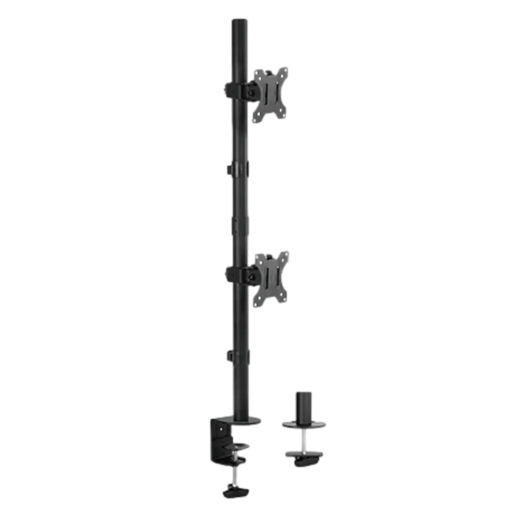 זרוע שולחנית ורטיקלית ל-2 מסכים LDT12-C02V מבית LUMI