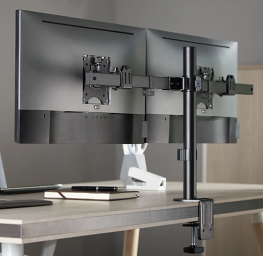 זרוע שולחנית ל 2 מסכים LUMI LDT57-C02