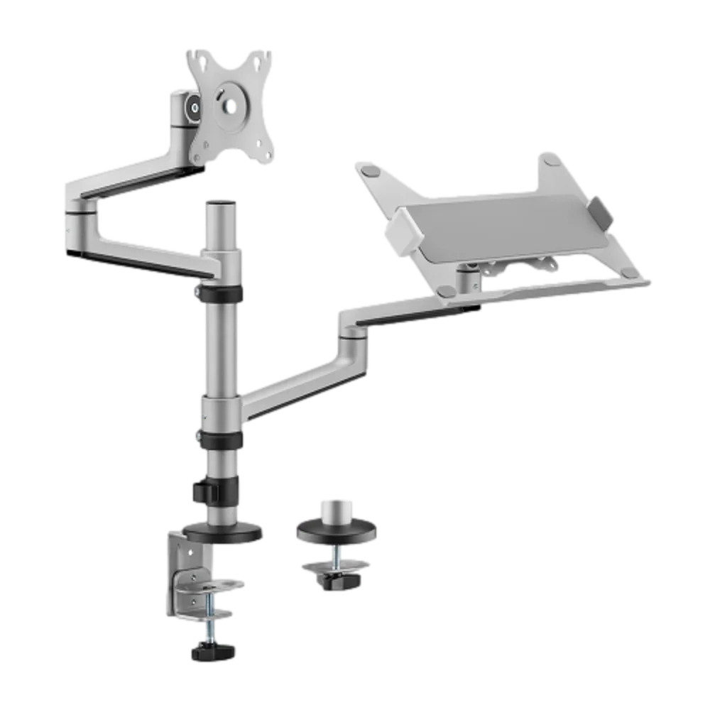 זרוע שולחנית כפולה ללפטופ ולמסך דגם LDT72-C024ML מבית LUMI