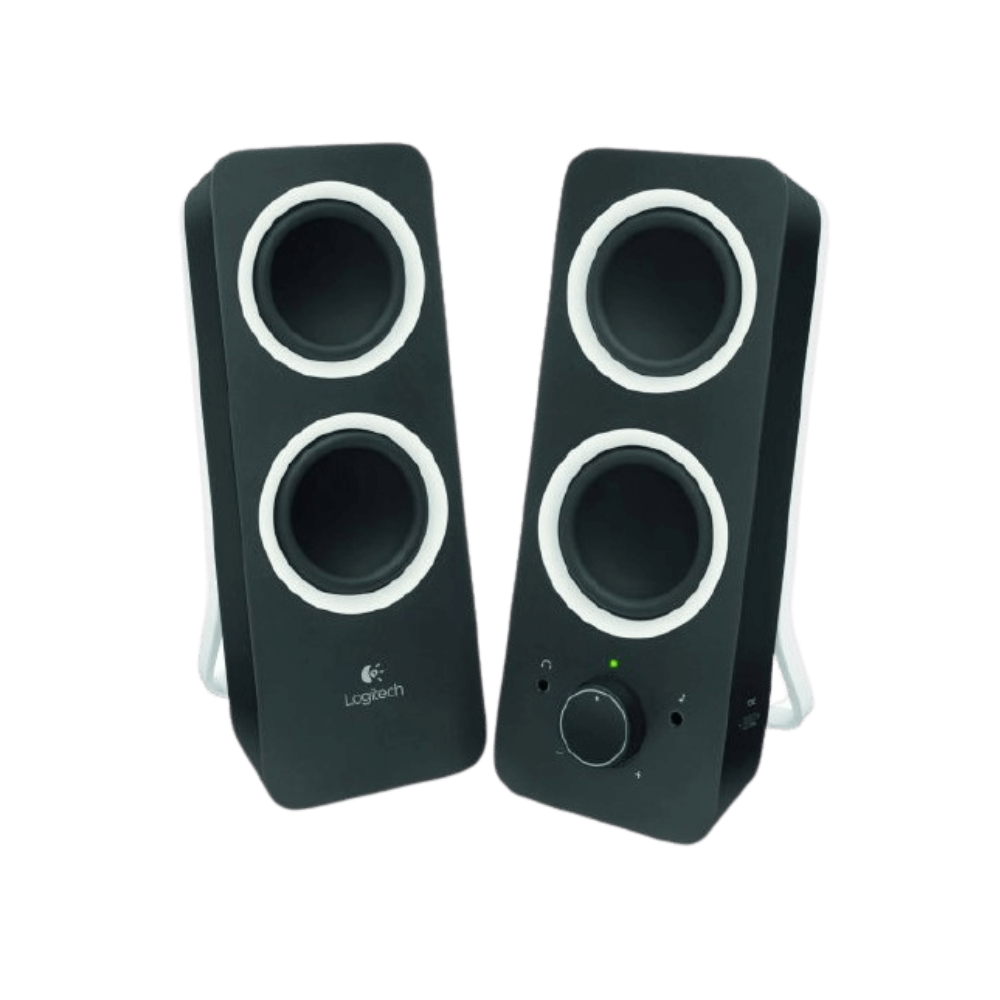 רמקולים למחשב Logitech Z200 2.0 Multimedia Retail בצבע שחור