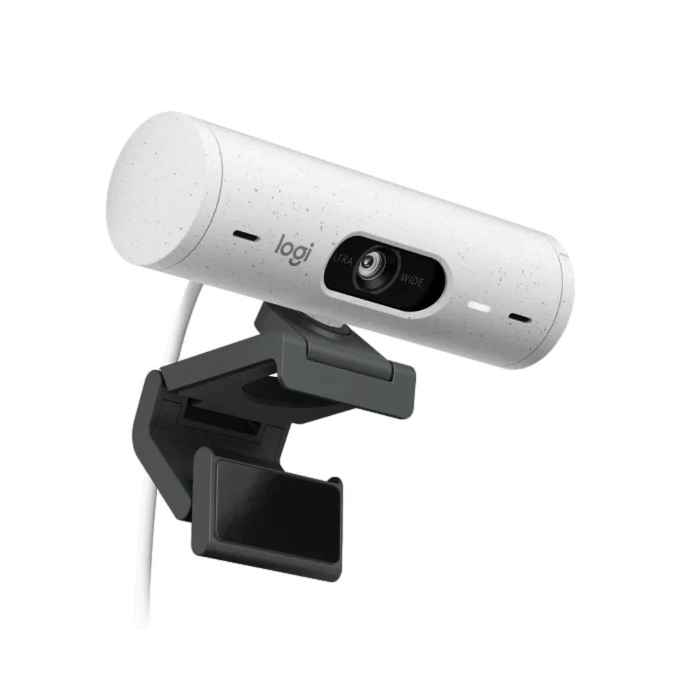 מצלמת רשת Logitech BRIO 500 - צבע לבן