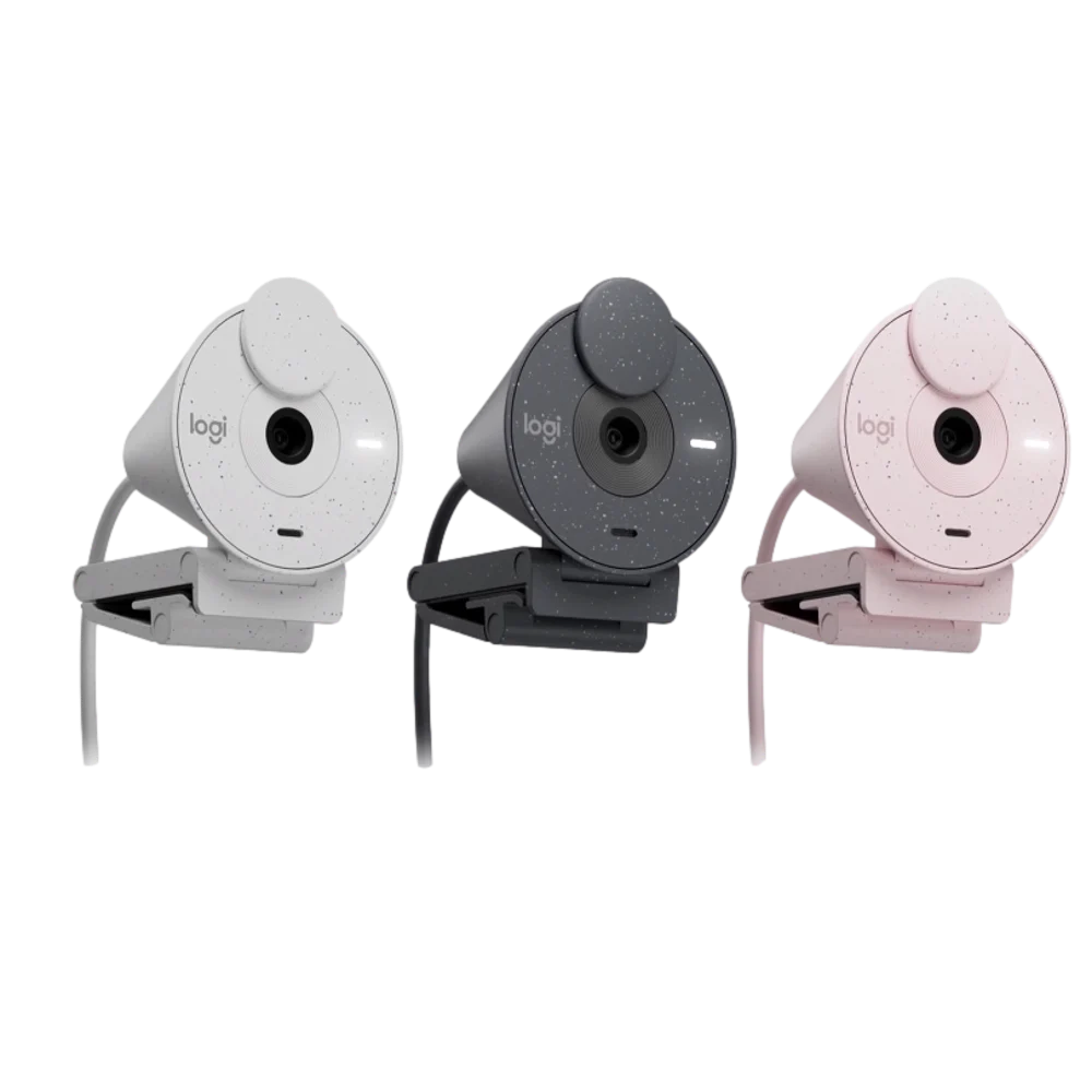 מצלמת רשת Logitech BRIO 300 – צבע ורוד