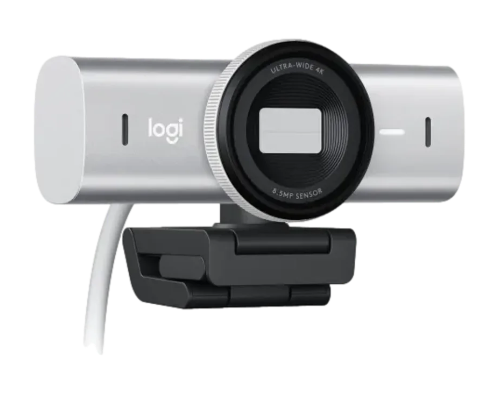 מצלמת רשת LOGITECH MX BRIO 4K ULTRA HD - צבע PALE GREY