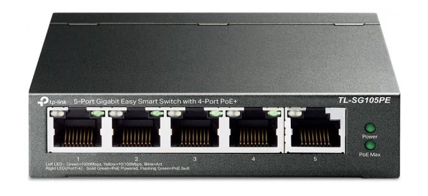 מתג TP-Link -SG105PE GIGA POE4 65W